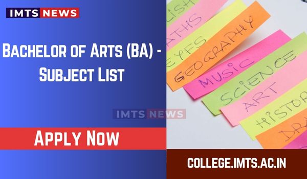 Bachelor of Arts (BA) – Subject List