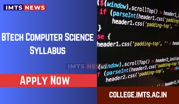 BTech Computer Science Syllabus: Year Wise, Semester Wise, Subjects, Books